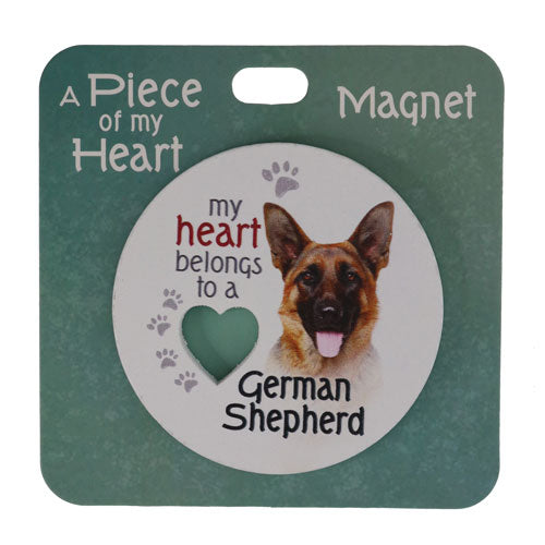 German Shepherd magnet collectible gift item.
