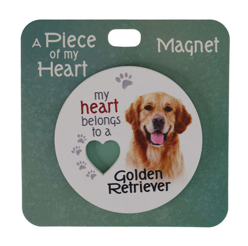 Golden Retriever magnet for dog enthusiasts.