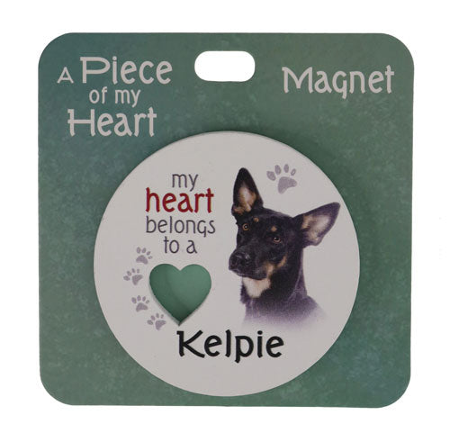 Australian Kelpie dog magnet collectible gift.