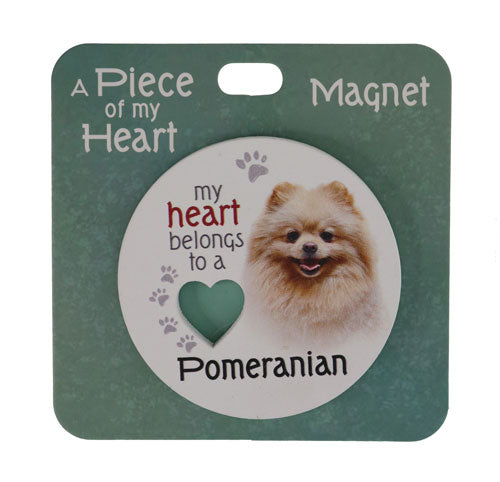 Pomeranian themed fridge magnet with cute design