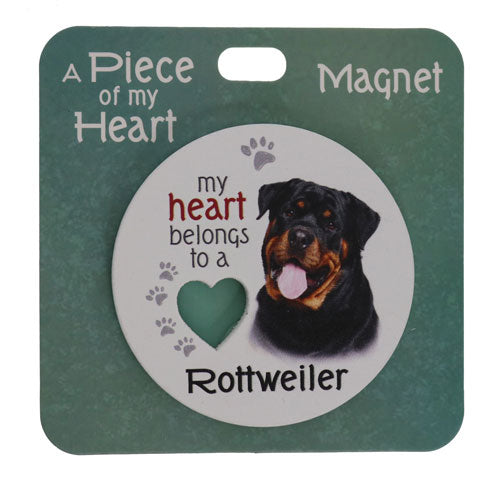 Rottweiler dog themed fridge magnet