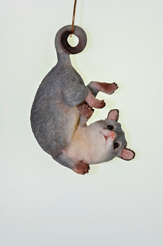 Hanging ringtail possum garden statue