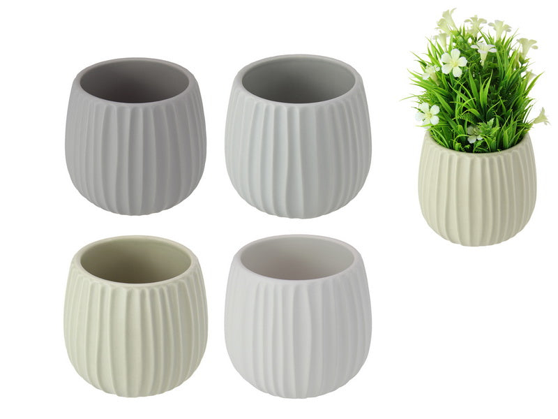 13.5CM RIPPLE POT 4 ASSTD