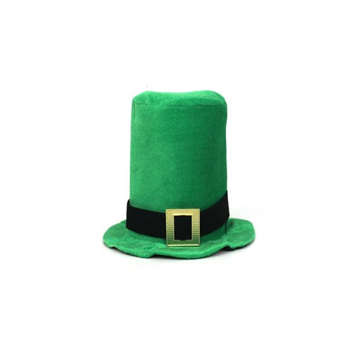 Green velour leprechaun top hat