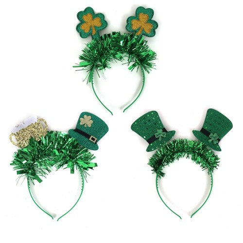 Assorted St Patrick party headbands