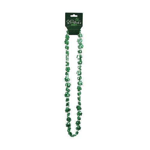 St Patrick clover necklaces three pack