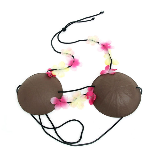 Classic coconut shell style bra for luau costumes