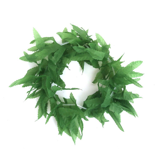 Green ti leaf head lei for tropical costumes