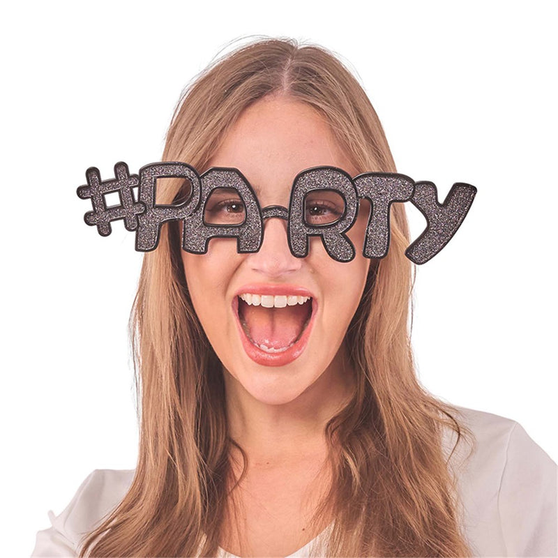 Hashtag party glasses