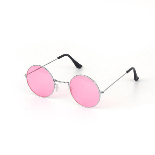 Pink hippie style tinted party glasses