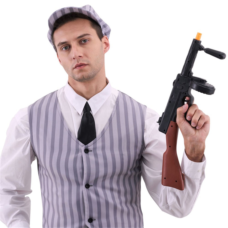 1920s gangster tommy gun style costume prop