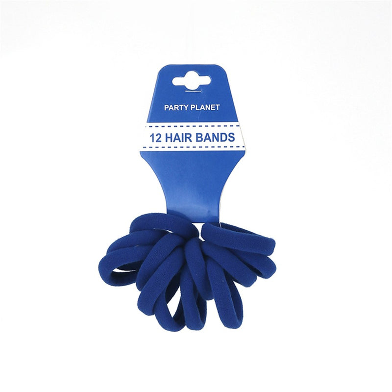 Azure shaded stretchy tress tamers in a multi-pack