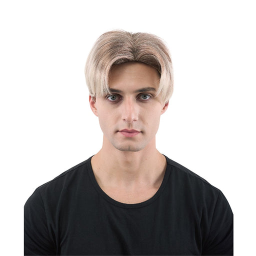 90s boy band style wig with retro volume
