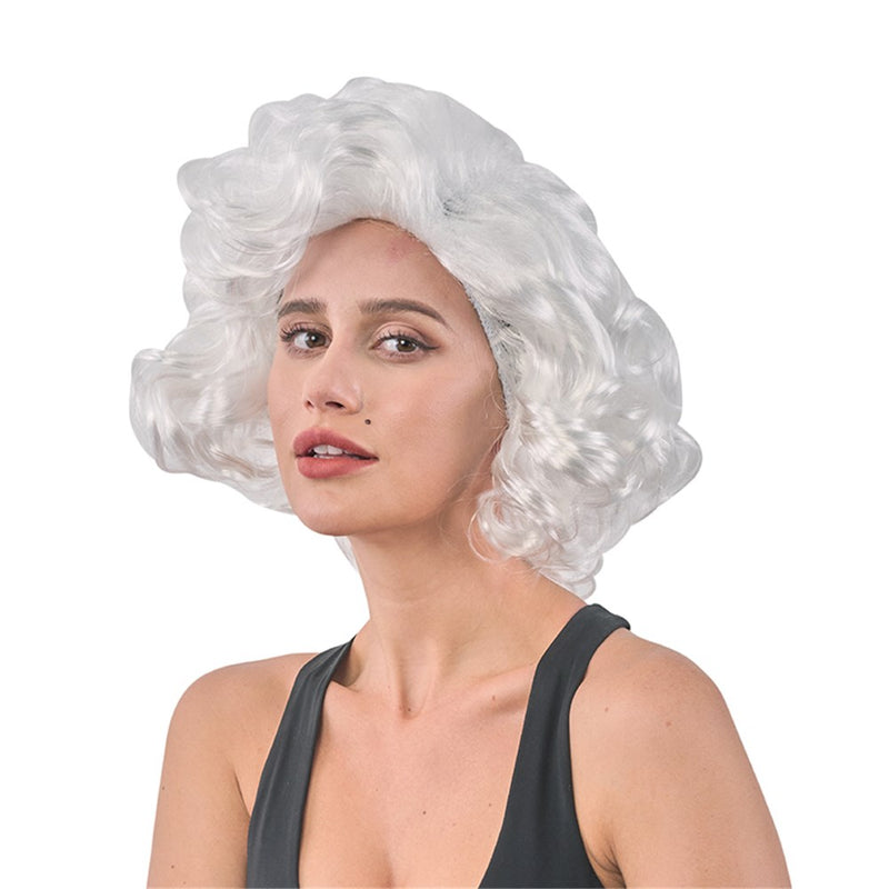 Hollywood glamour style wig with polished waves