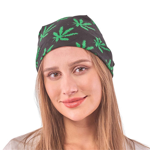 Marijuana leaf print bandana