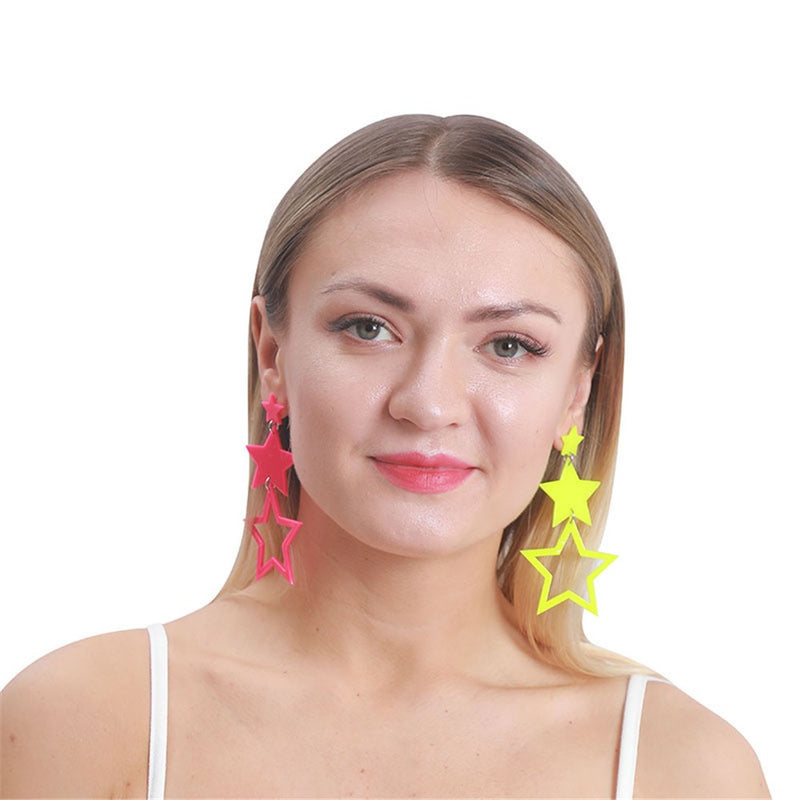 80s star costume earrings