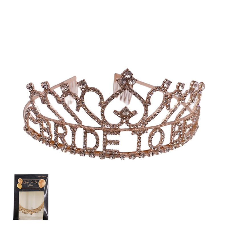 Rose gold bride to be tiara