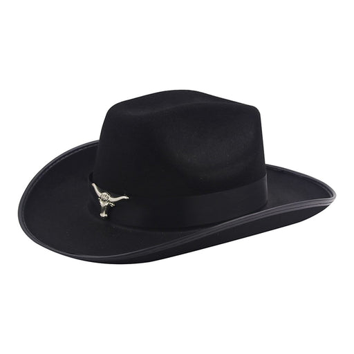 Black felt cowboy hat