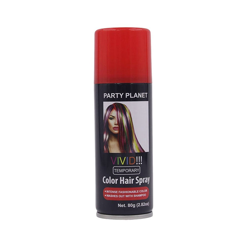 Red temporary hair spray