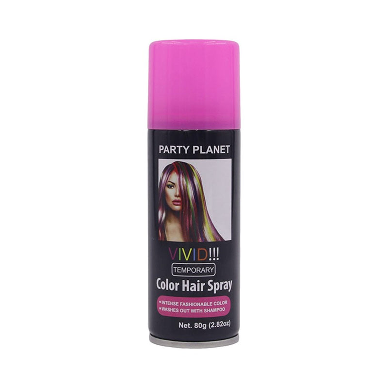 Pink temporary hair spray