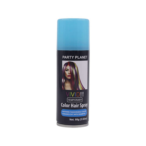 Blue temporary hair spray