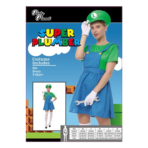 Girl Plumbers Green Size S