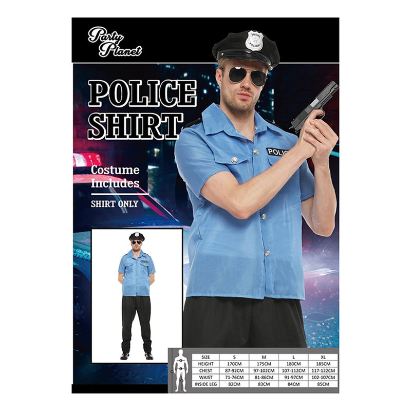Policeman costume shirt medium