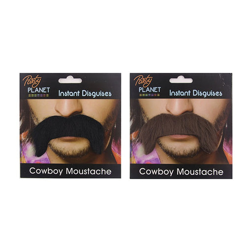 Cowboy style fake mustache