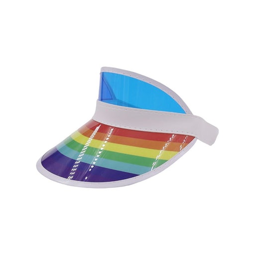 Rainbow sun visor party accessory
