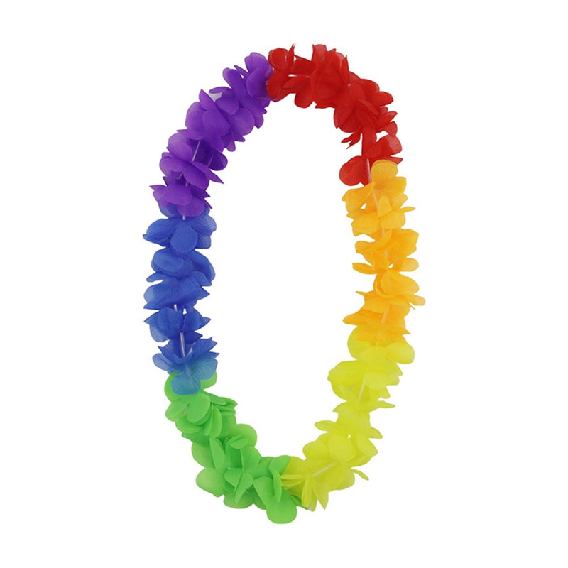 Rainbow lei party accessory