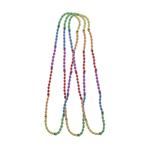 Rainbow beaded necklaces 3 pack