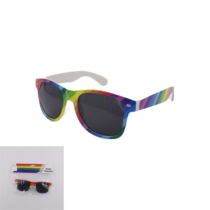 Rainbow party glasses costume accessory