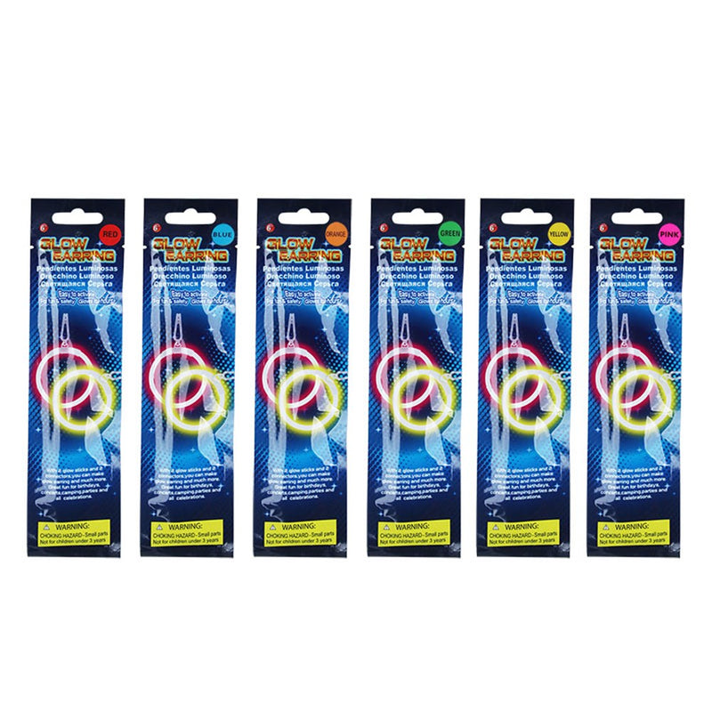 Assorted color glow earrings for party wear