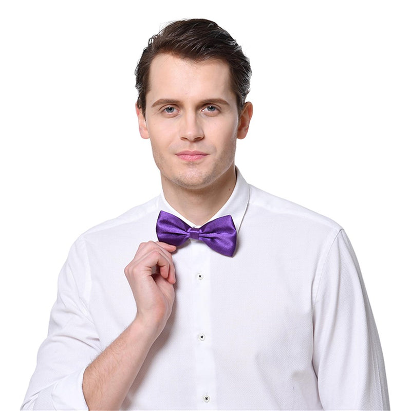 Purple bowtie costume accessory