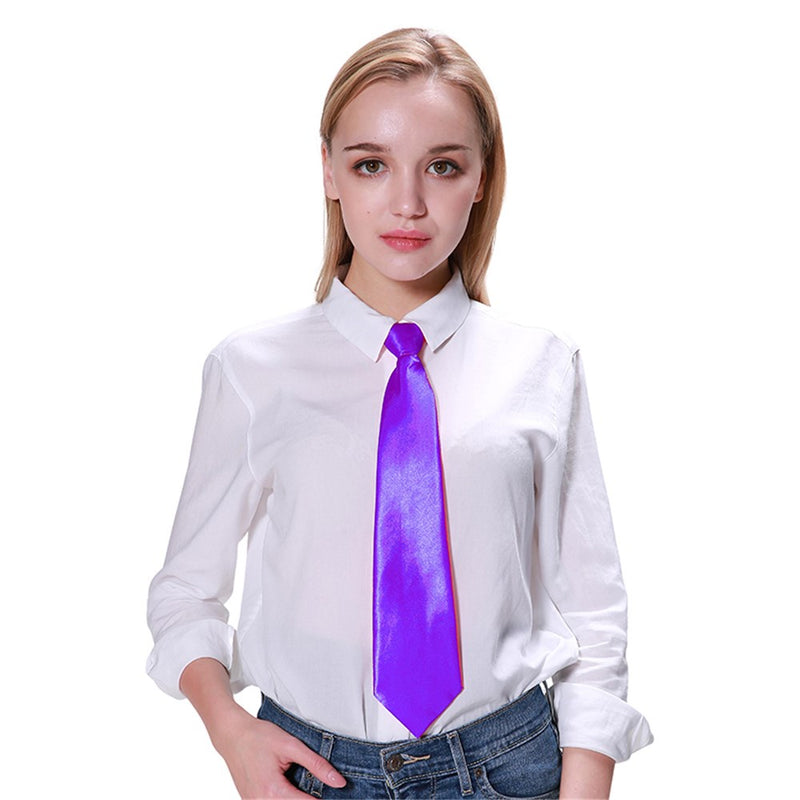 Purple necktie costume accessory