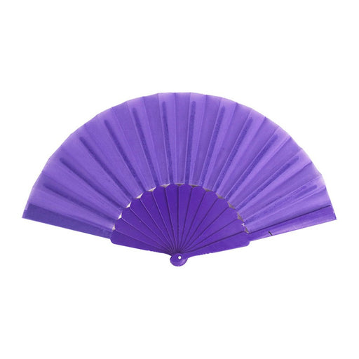 Purple hand fan costume accessory