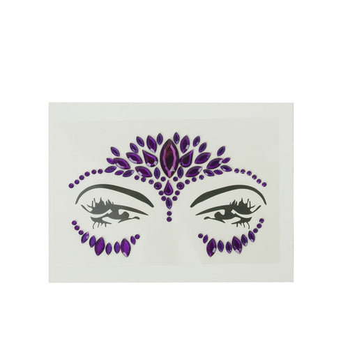 Purple face jewel party accessory