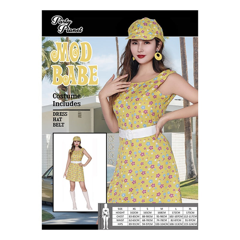 Womens 60s mod costume large