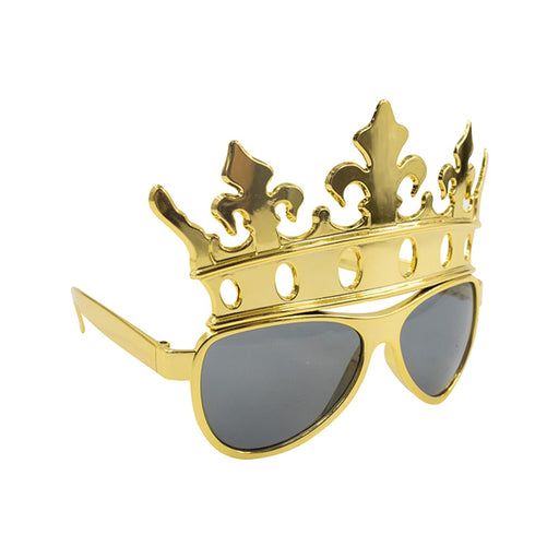 Golden crown party glasses