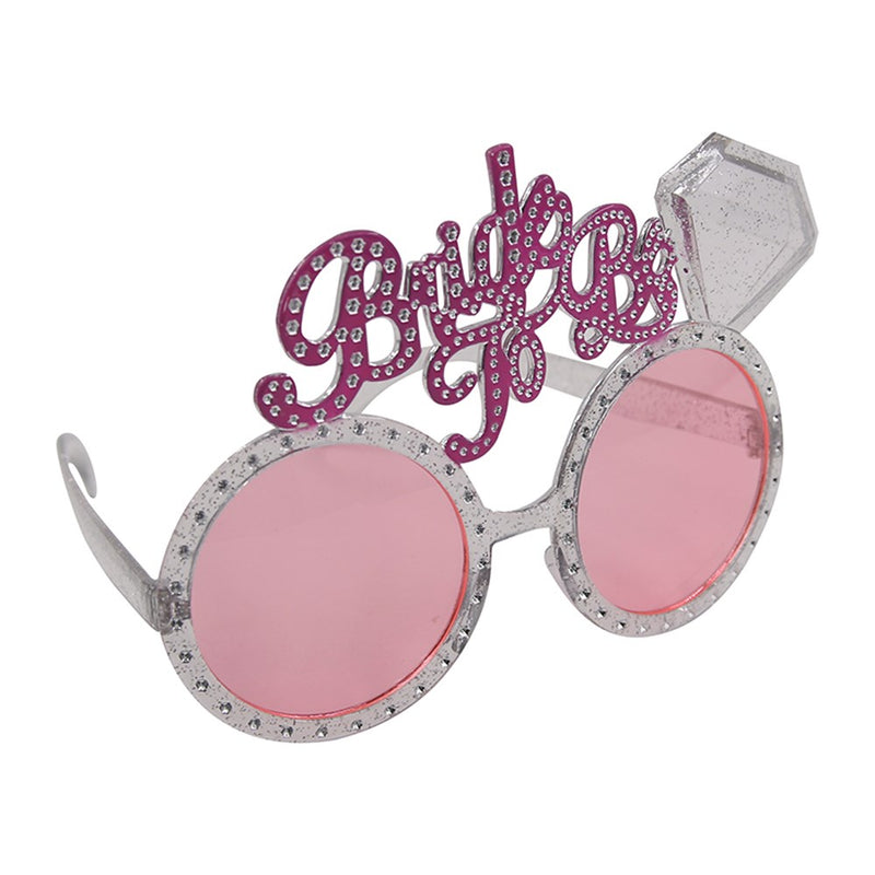 Bride to be bling party glasses