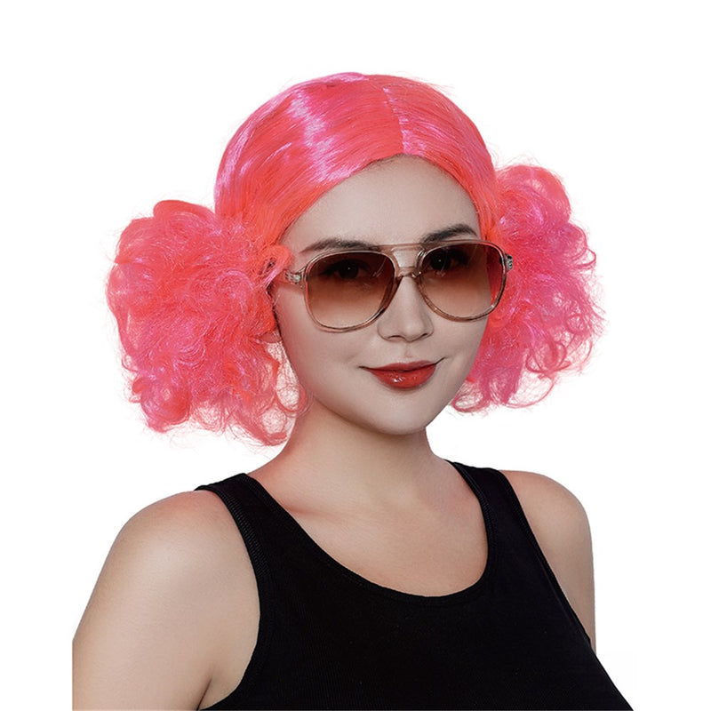 80s female bunches costume wig