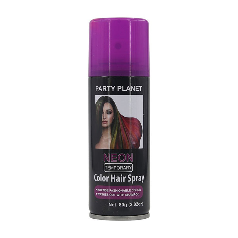 Neon purple hair spray