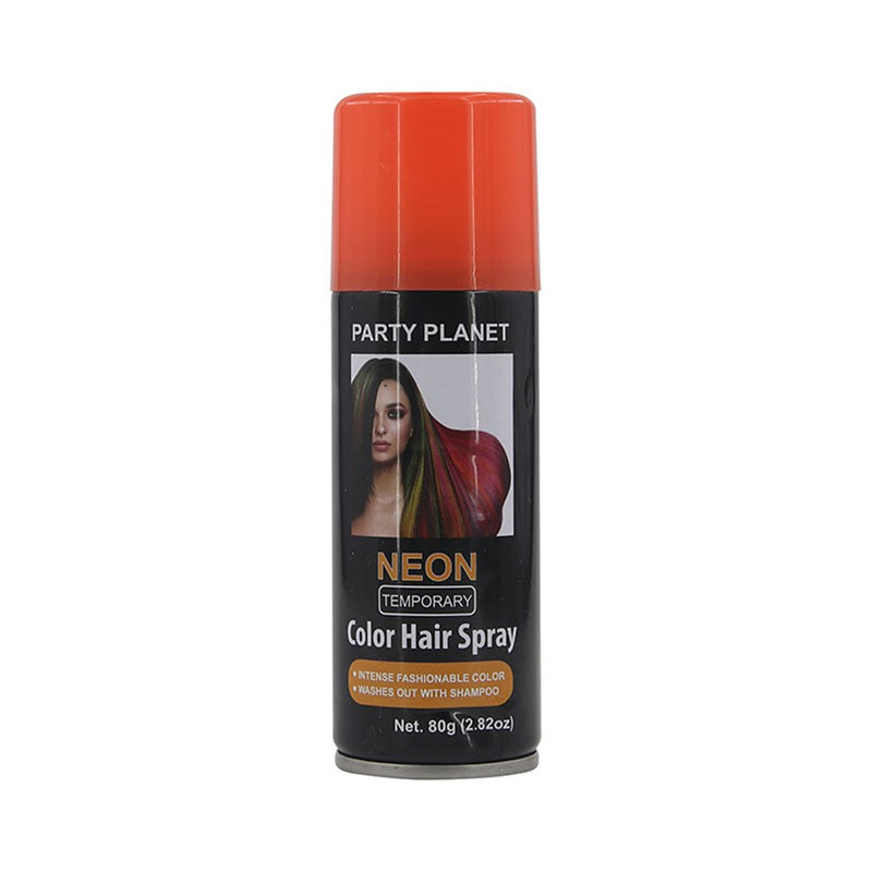 Neon orange hair spray