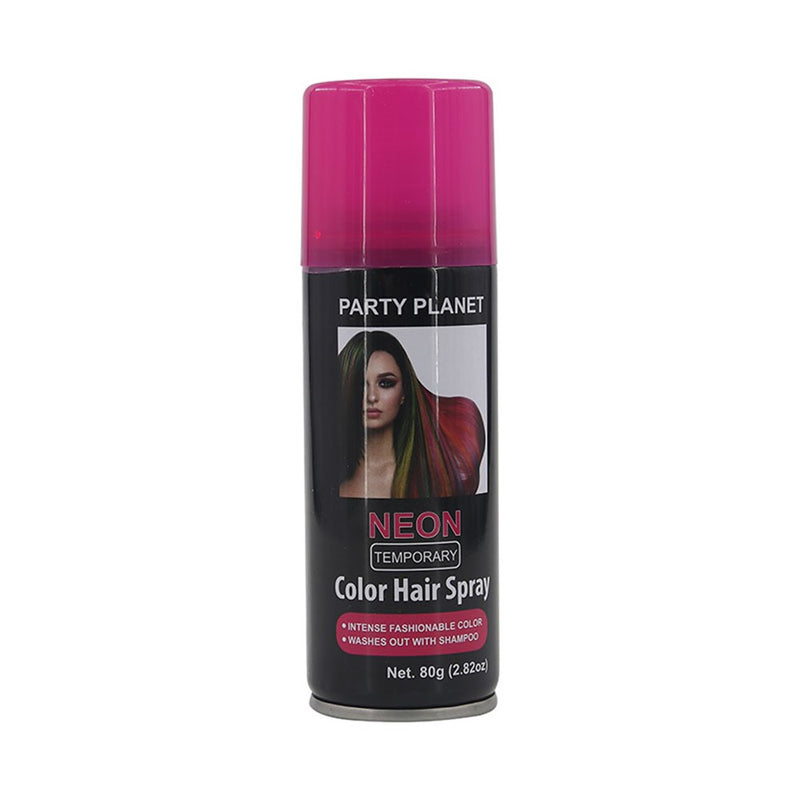 Neon pink hair spray