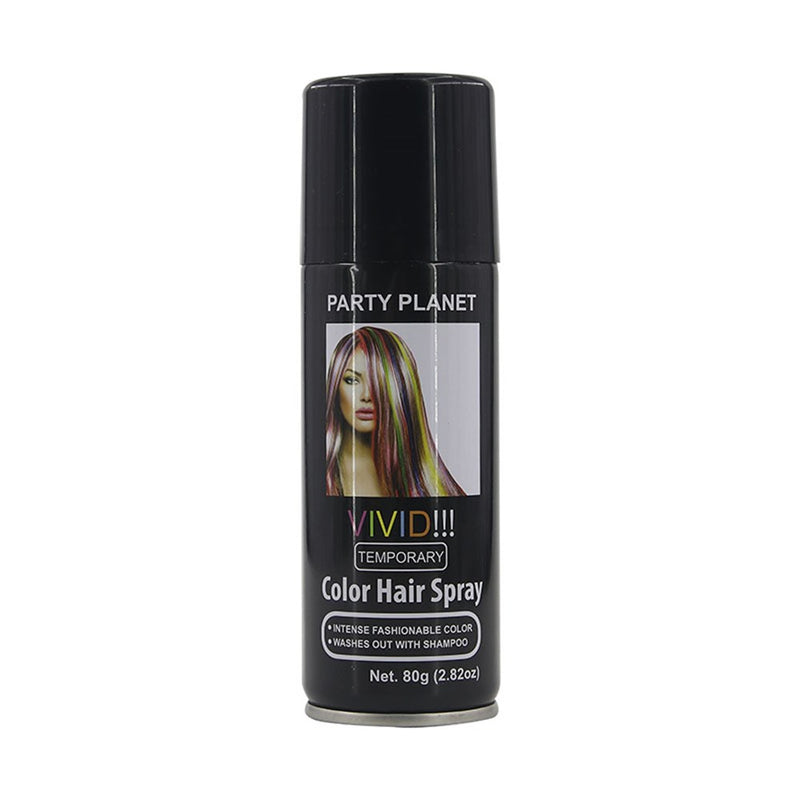 Black temporary hair spray
