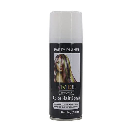 White temporary hair spray