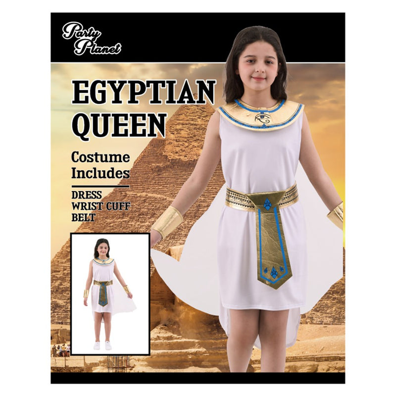 Egyptian queen costume with dress and accessories