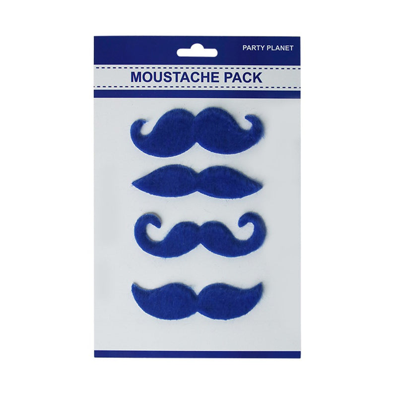 Blue assorted moustache pack