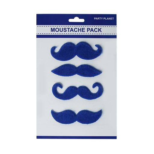 Blue assorted moustache pack