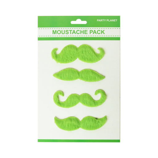 Green assorted moustache pack